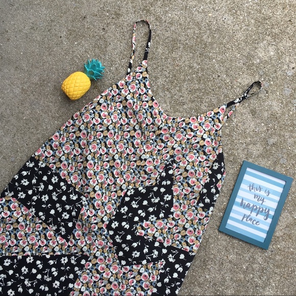 TopShop Petite floral flower print romper size 2 - Picture 2 of 6